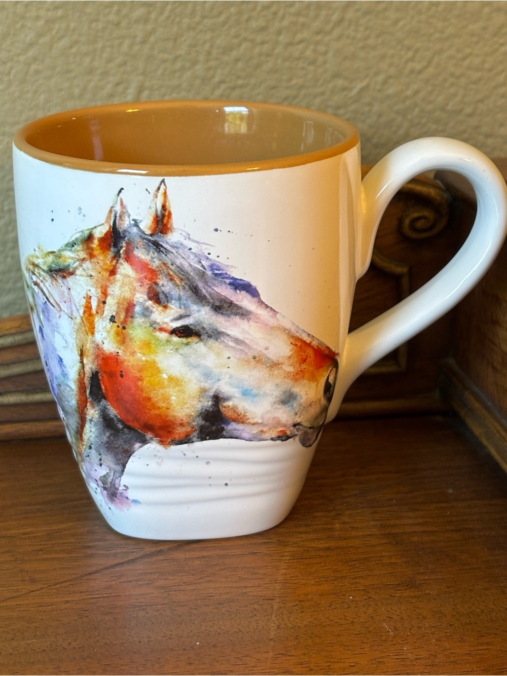 Demdaco Dean Crouser Big Sky Carvers multicolor horse head mug